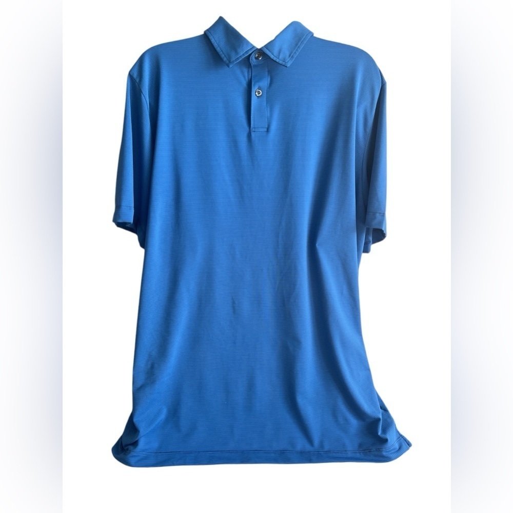 Men’s Vineyard Vines Short Sleeve Blue Stripe Golf Casual Polo Size Large